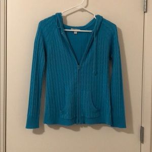 New York & Company knitted sweater with hood